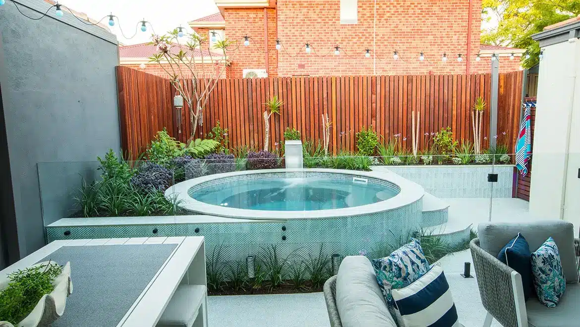 infinity pool arial view