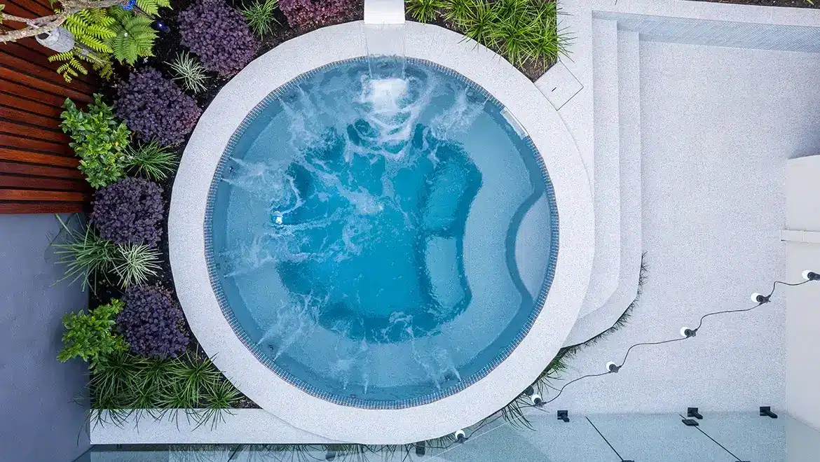 infinity pool top view